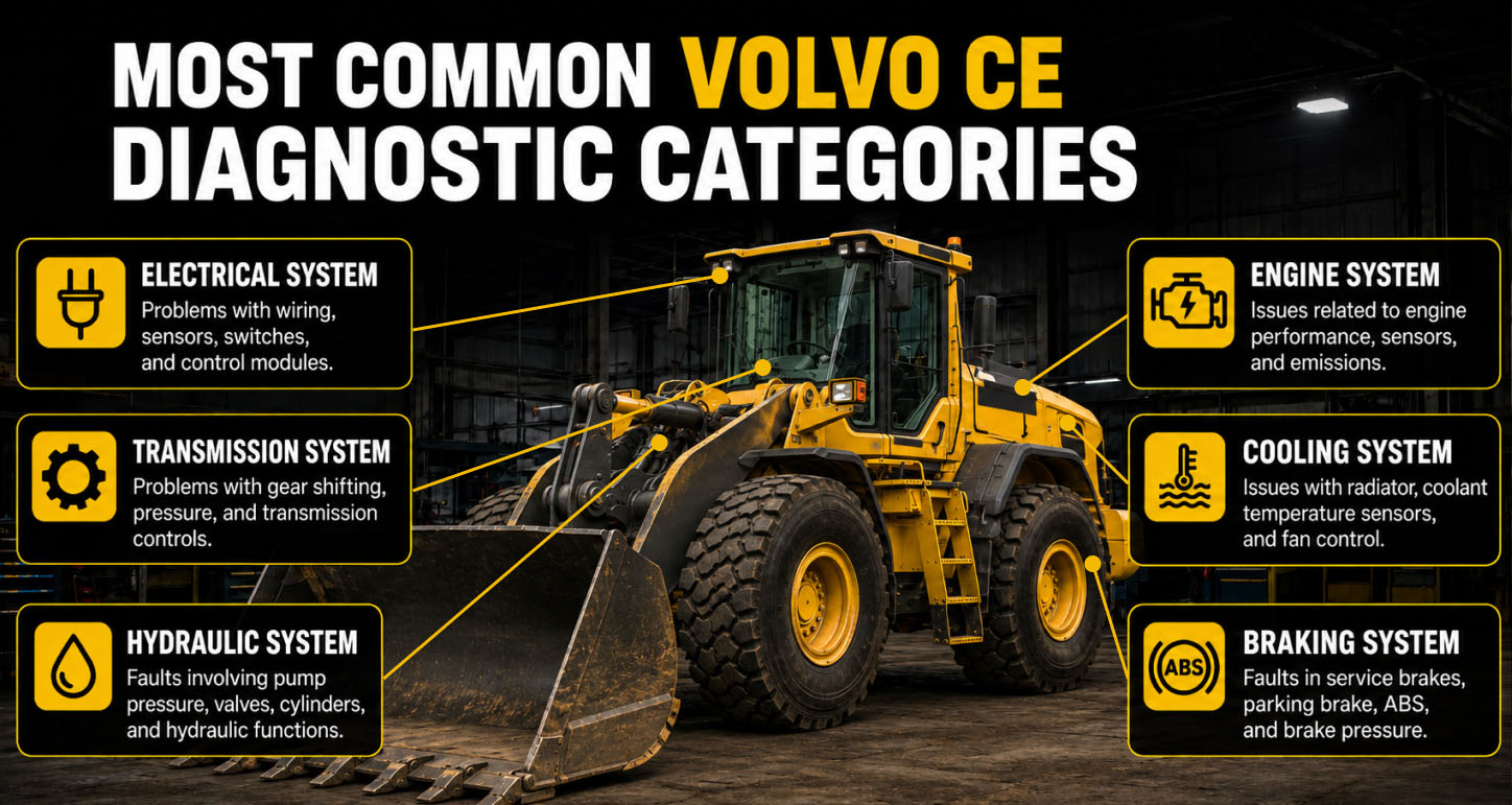 Volvo Construction Equipment Fault Codes Explained: Common Excavator, Wheel Loader and Dump Truck Diagnostic Codes