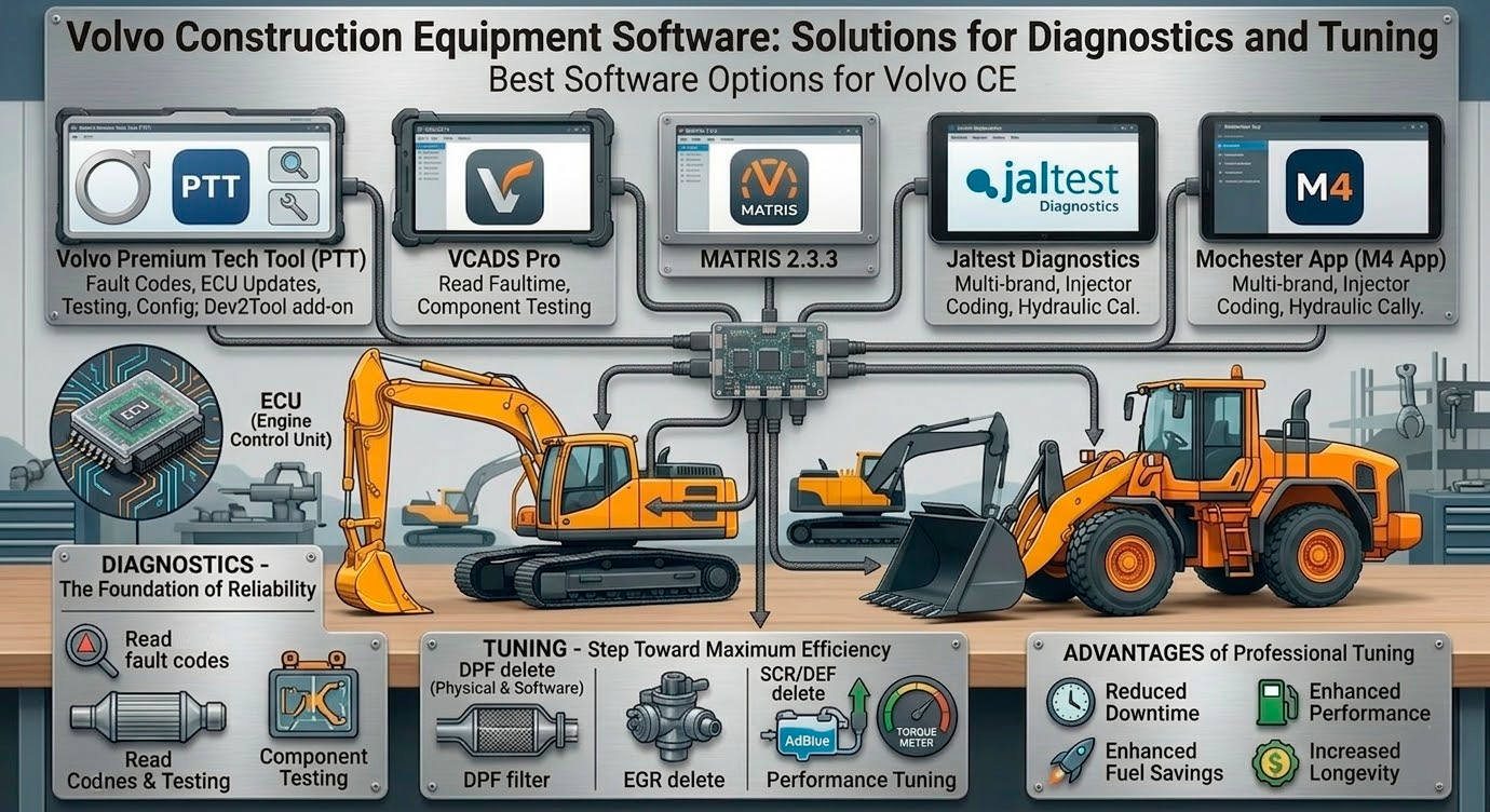 Volvo Construction Equipment Software: Solutions for Diagnostics and Tuning